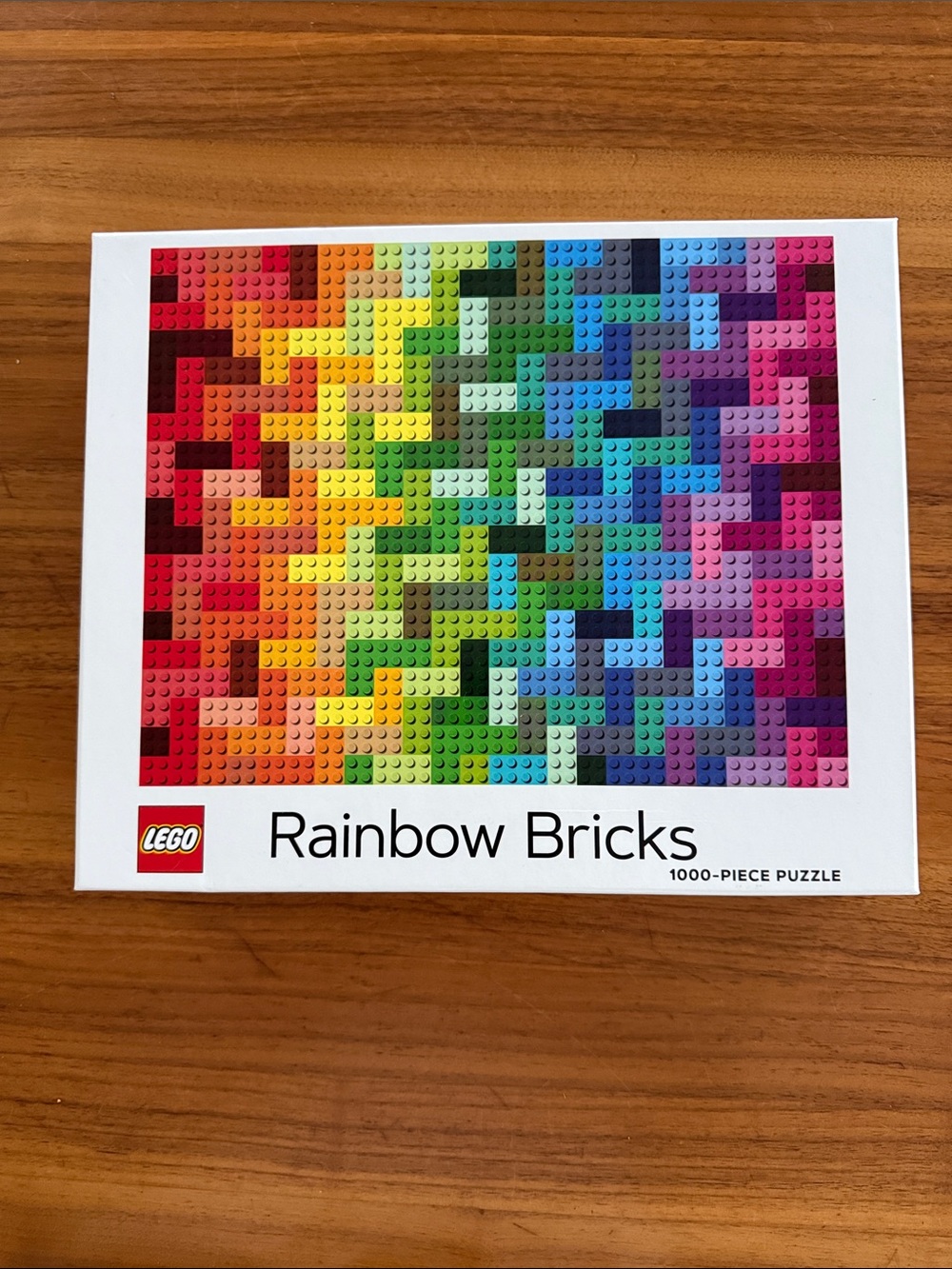 Lego Rainbow Bricks Puzzle - Red Orange Yellow Green Blue Purple Pink
